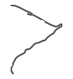 61667142059 - Body: Washer Hose for BMW: 525i, 525xi, 528i, 528i xDrive, 528xi, 530i, 530xi, 535i, 535i xDrive, 535xi, 545i, 550i, M5 Image