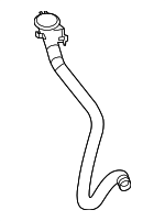 61667144396 - Body: Filler Pipe for BMW: 525i, 525xi, 528i, 528i xDrive, 528xi, 530i, 530xi, 535i, 535i xDrive, 535xi, 545i, 550i, 645Ci, 650i, M5, M6 Image