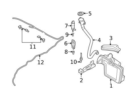 Headlamp Washers/Wipers for 2008 BMW 535xi #1
