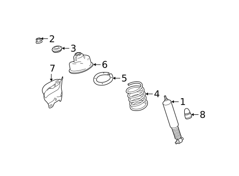Shocks & Components for 2003 Volvo XC90 #0