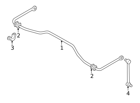 Stabilizer Bar & Components for 2005 Acura MDX #1