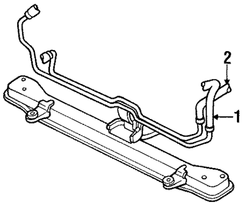 Trans Oil Cooler Lines for 1996 Chrysler Sebring #0