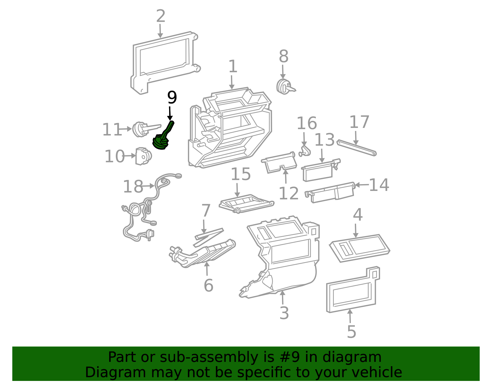 HVAC Air Inlet Door Actuator 89019070 GM | GMPartsDirect.com