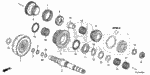 22660RYR003 - Transmission - Automatic: CLUTCH ASSY., FOURTH for Honda Image image