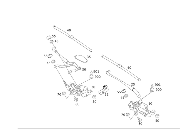 221820464265 - Electrical System: Wiper Motor for Mercedes-Benz: 250, 300S, CL550, CL600, CL63 AMG, CL65 AMG, S350, S400, S500, S550, S600, S63 AMG Image image