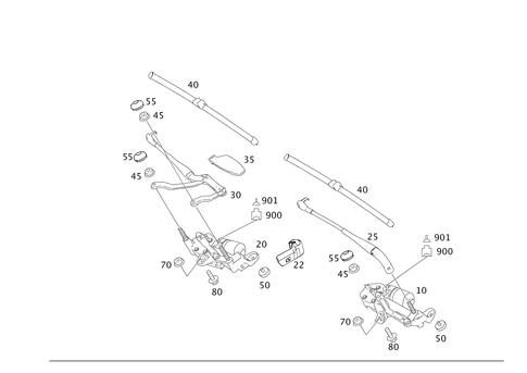 Pane Wiper for 1999 Mercedes-Benz S500 #0
