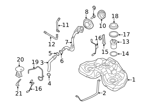 Fuel System Components for 2006 Mazda RX-8 #0