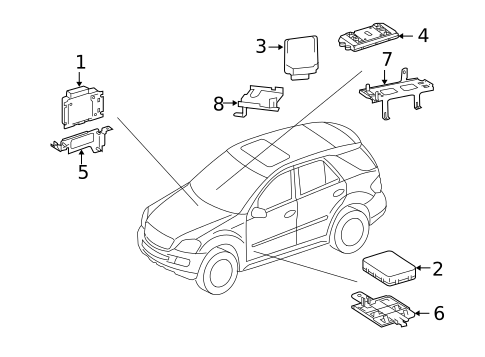 Electrical Components for 2008 Mercedes-Benz ML320 #9