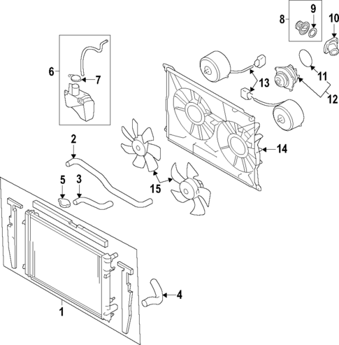 Radiator & Components for 2018 Subaru Outback #1