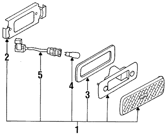 2619340F10 - Electrical: Side Marker Lamp Gasket for Nissan: 240SX Image