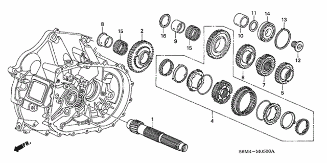 MT Countershaft (5MT) for 2002 Acura RSX #0