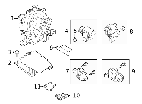 Air Bag Components for 2023 Nissan TITAN #0