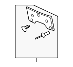15253234 - Body: License Bracket for Saturn: Ion, Vue Image image