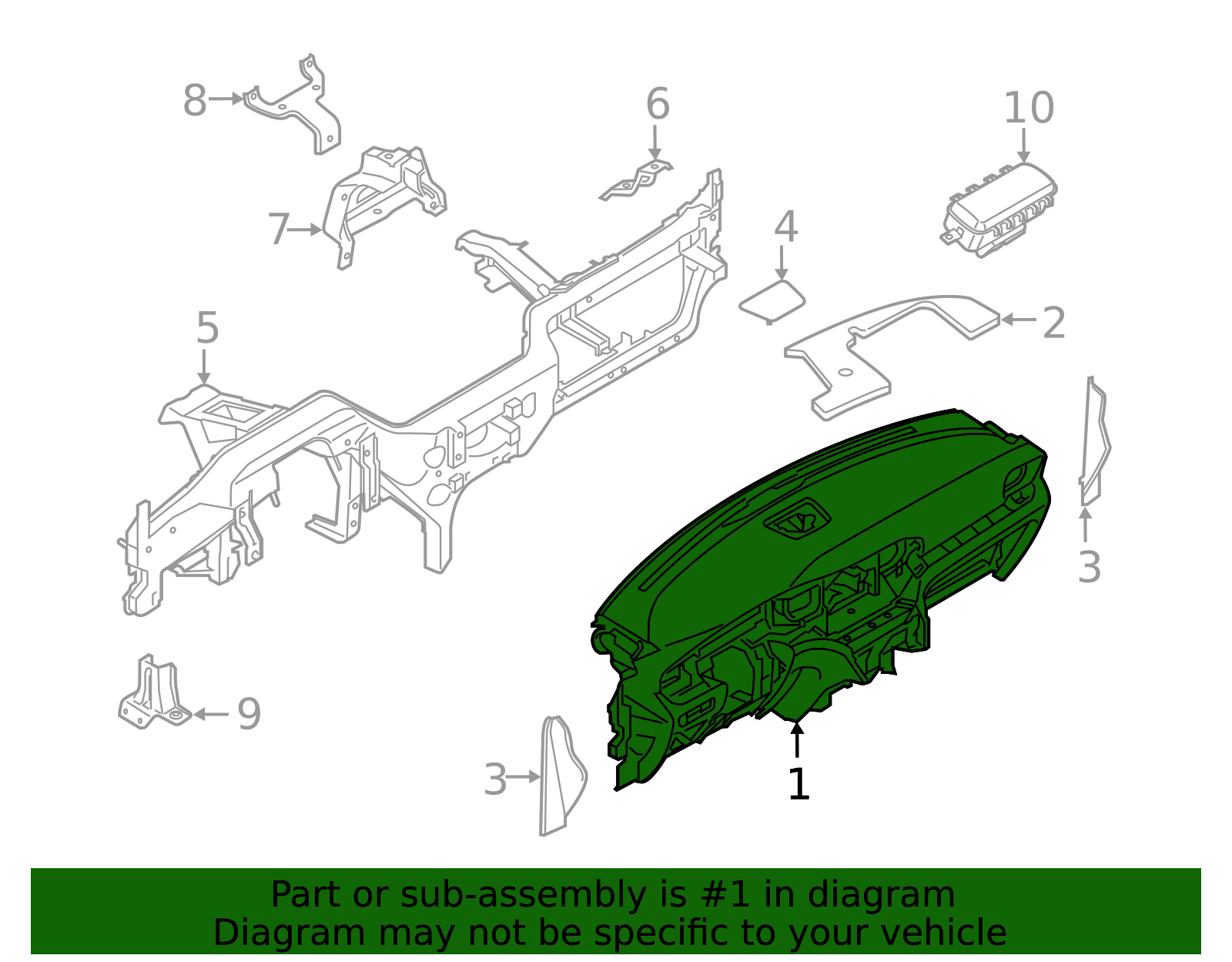 2021-2024 Ford Explorer Instrument Panel LB5Z-7804320-EE | OEM Parts Online