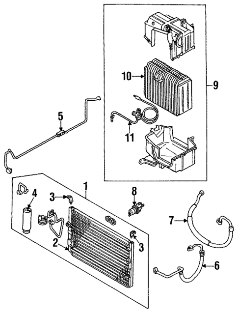 Evaporator Components for 1992 Toyota Cressida #0