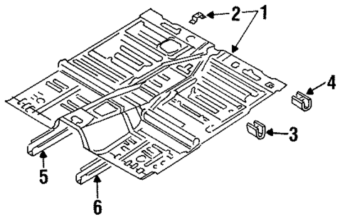Floor & Rails for 1998 Mazda MPV #0