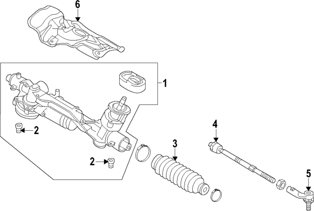 5QB423056D - : Rack and Pinion Assembly for Volkswagen Image