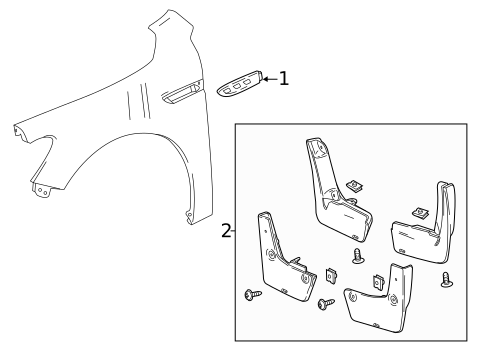 Exterior Trim - Fender for 2017 Buick LaCrosse #0