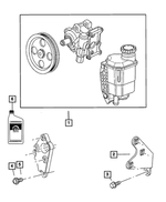68044144AC - Steering: Power Steering Pump And Pulley for Mopar Image