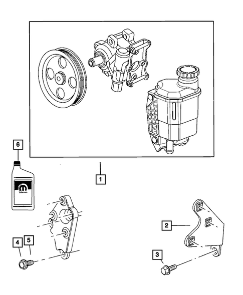 Power Steering Pump for 2009 Dodge Ram 3500 #0
