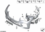 51118746238 - : Trim Cover, Bumper, Primed, Front for BMW Image