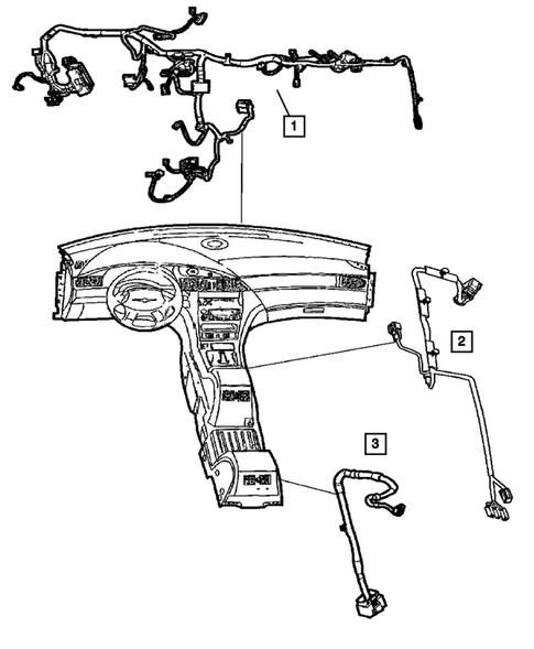 Wiring-Instrument Panel for 2004 Chrysler Pacifica #0