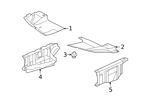 Splash Shields for 2004 Mitsubishi Galant #0