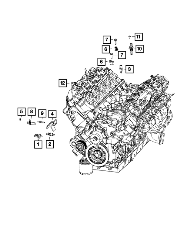5037678AC - Electrical: Sensor Shield for Mopar Image