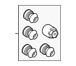 LR066227 - Tire &amp; Wheel: Wheel Lock Set for Land-Rover Image