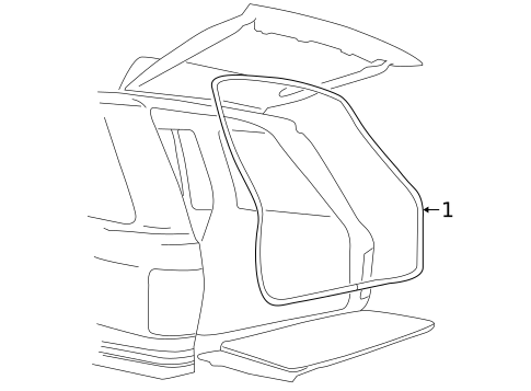 Weatherstrips for 2002 Land Rover Range Rover #0