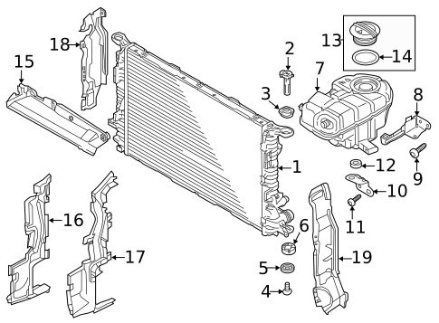 Radiator & Components for 2014 Audi RS7 #0