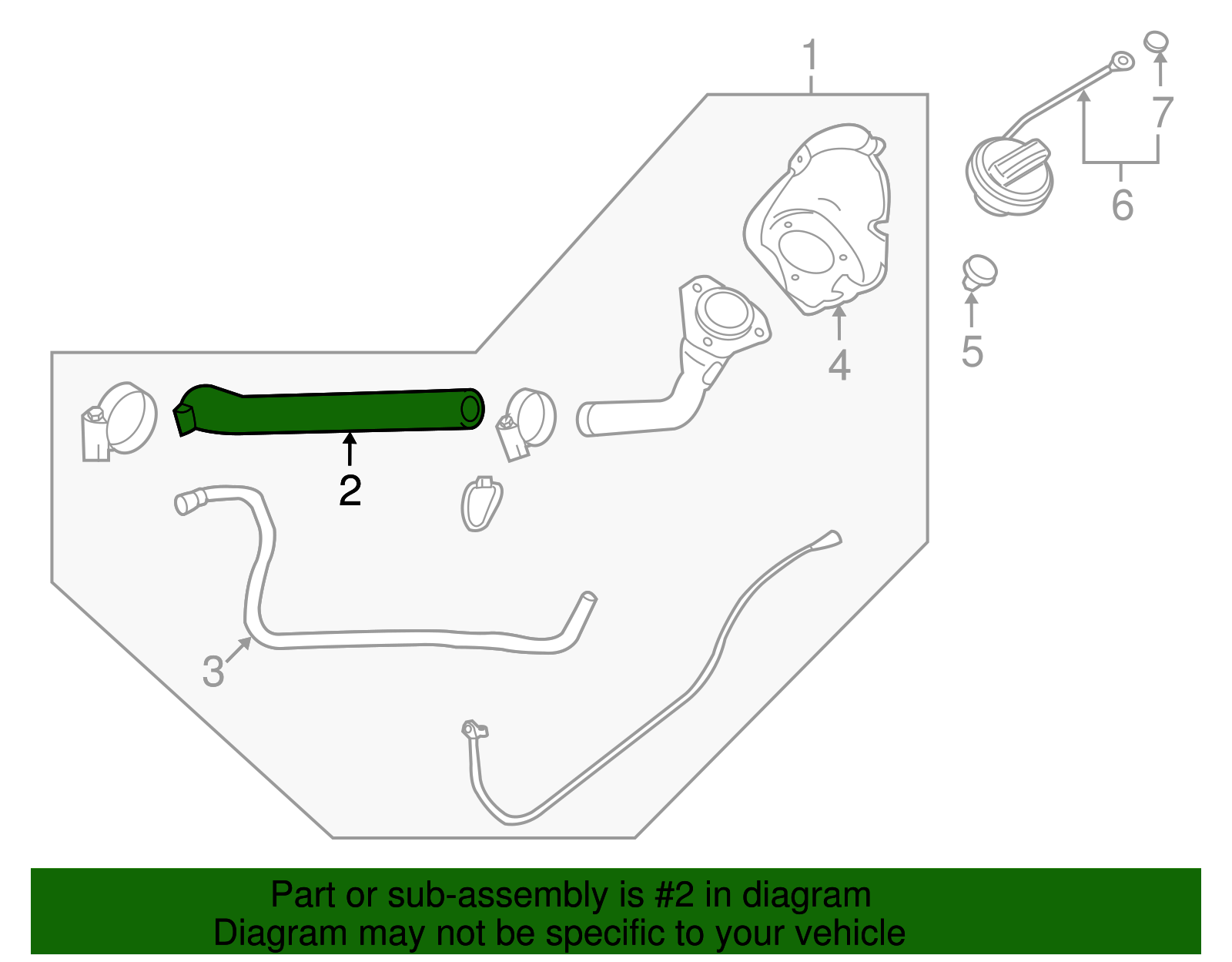 Fuel Tank Filler Hose - GM (13247493 - View #14