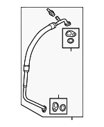 YF37235 - HVAC: Motorcraft™ A/C Refrigerant Suction Hose for Ford: Flex | Lincoln: MKT Image