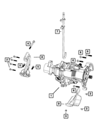 52123854AB - Power Transfer Unit: Power Transfer Unit Bracket for Mopar Image