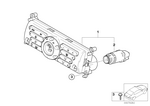 64116927684 - Heater and Air Conditioning: Automatic Air Conditioning Control for Mini Image
