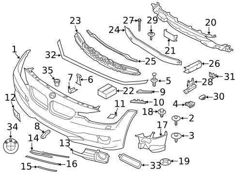 Bumper & Components - Front for 2015 BMW 335i #0