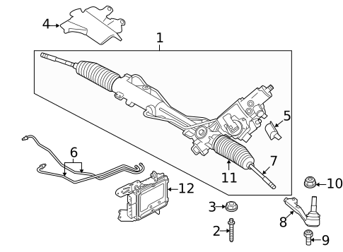 Steering Gear & Linkage for 2007 BMW 328i #1