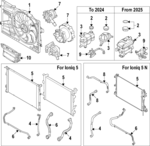 25415GI000 - : Lower Hose for Hyundai Image