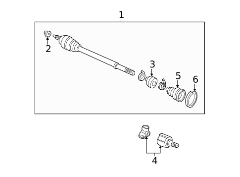 Drive Axles for 1998 Honda Civic #0