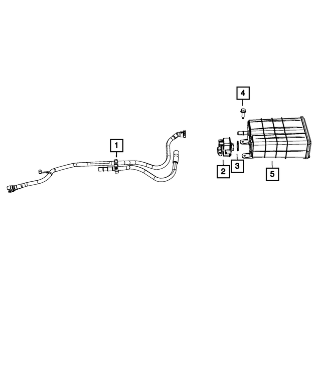 68056820AF - Emission Controls: Vapor Canister Hose for Mopar Image image