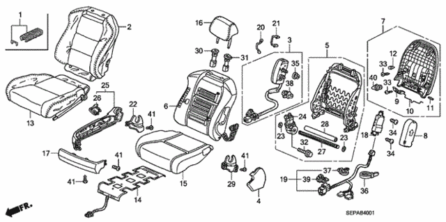 Front Seat (R.) for 2008 Acura TL #0
