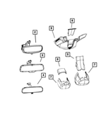 68506721AA - Glass: Inside Rear View Mirror for Mopar Image