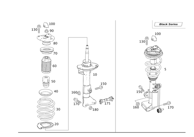 2043210604 - Springs, Suspension and Hydraulic Components: Helical Spring for Mercedes-Benz: C250, C300, C350 Image image