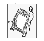 FR3Z6361018A - Body: Seat Back Frame for Ford Image