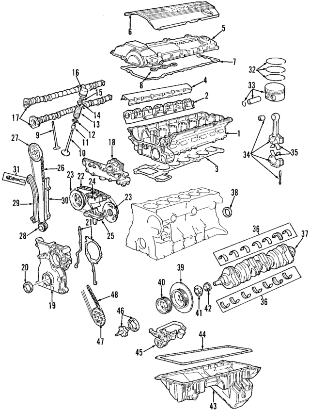 11127514543 - : Cylinder Head for BMW: 323Ci, 323i, 323is, 325Ci, 325i, 325xi, 328Ci, 328i, 330Ci, 330i, 330xi, 525i, 528i, 530i, X3, X5, Z3, Z4 Image