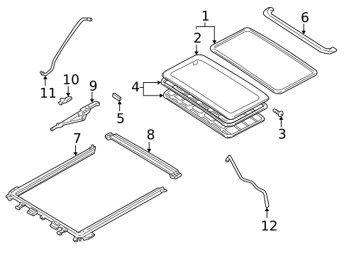 Sunroof for 2006 Mercury Mariner #0