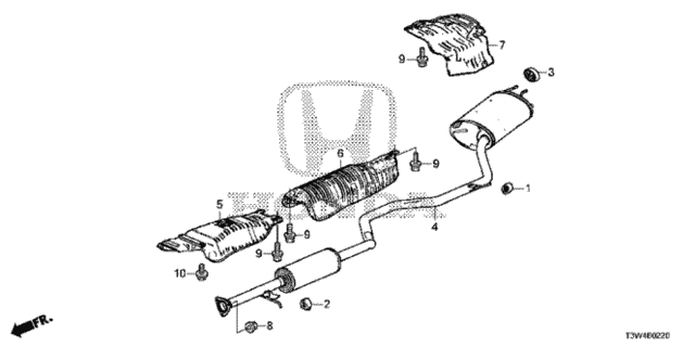 Muffler for 2014 Honda Accord #0