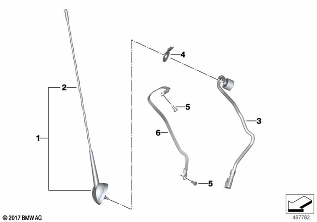 65218546262 - : Antenna Audio System for BMW-Motorrad Image