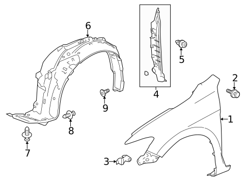 Fender & Components for 2015 Honda Accord #1