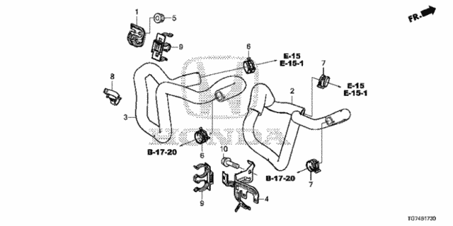 Water Hose for 2016 Honda Pilot #0